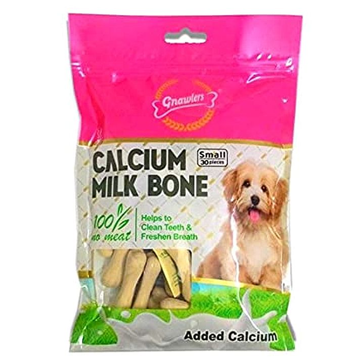 חטיף עצמות קלציום חלב מידה S לכלב 270 גר